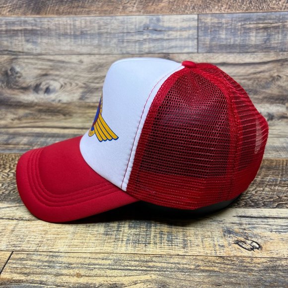 Southwest Airlines Mens Trucker Hat Red Snapback Throwback Logo Baseball Cap - Picture 4 of 8